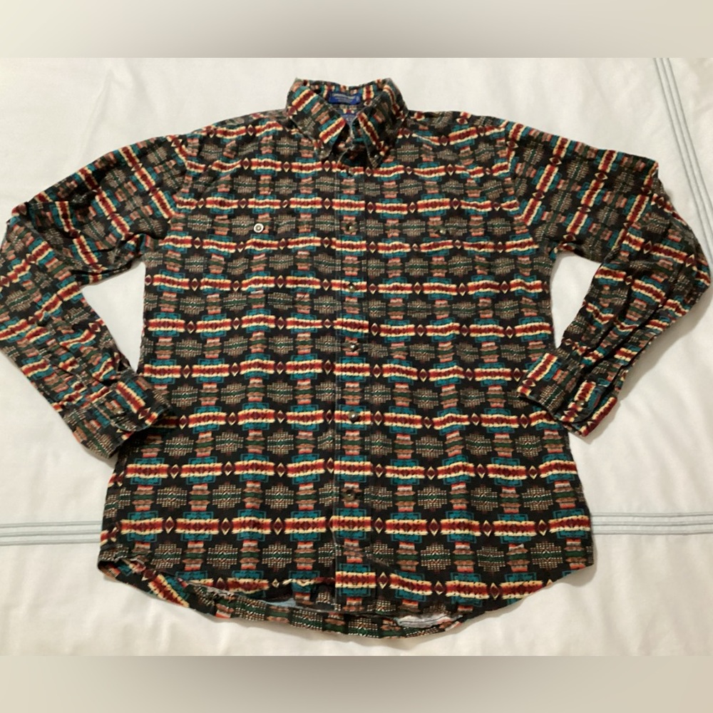 Aztec Print Button Down - image 1